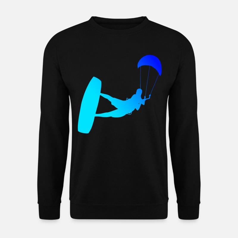Kitesurfen Kitesurf Kiten Herren Kitesurfer - Unisex Pullover - Schwarz