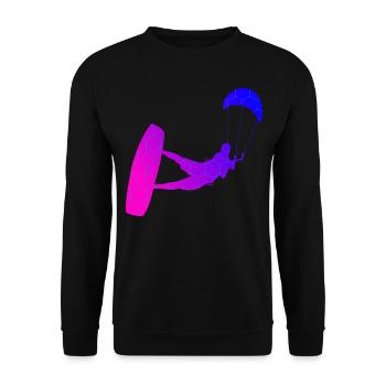 Kitesurf Hommes Kitesurf Femmes Kitesurfer - Sweat-shirt Unisexe - noir - Devant - Alina (178cm) & Michal (187cm)