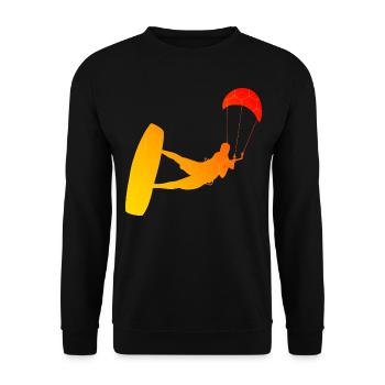 Women Kite Kite Kitesurfer Kitesurfing Men - Unisex Sweatshirt - black - Front - Alina (178cm) & Michal (187cm)