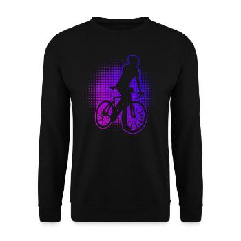 Rennrad Rennradfahren Damen Rennradfahrer - Unisex Pullover - Schwarz - Vorne - Alina (178cm) & Michal (187cm)