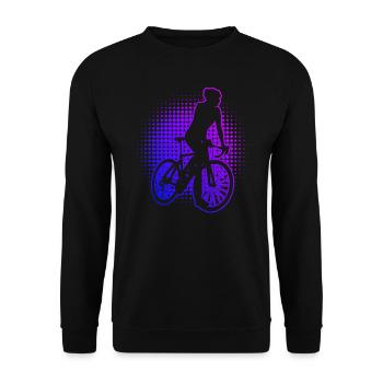 Men's Road Bike Road Bike Road Cycling Road Cycling - Unisex Sweatshirt - black - Front - Alina (178cm) & Michal (187cm)