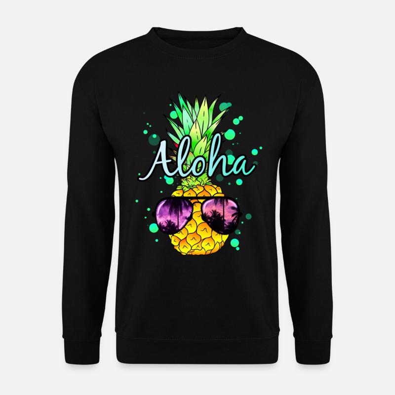 Pineapple Aloha - Unisex Sweatshirt - black