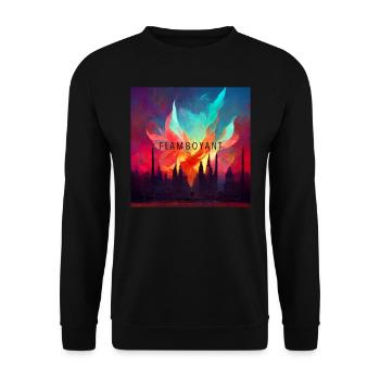 Flamboyant - Sweat-shirt Unisexe - noir - Devant - Alina (178cm) & Michal (187cm)