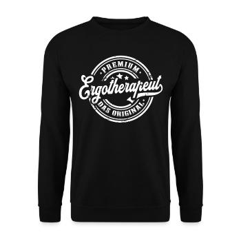 Ergotherapeut Original Ergotherapeuten - Unisex Pullover - Schwarz - Vorne - Alina (178cm) & Michal (187cm)
