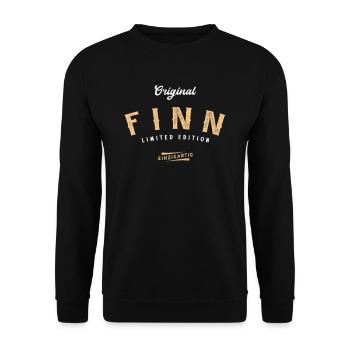Finn Limited Edition - Unisex Pullover - Schwarz - Vorne - Alina (178cm) & Michal (187cm)