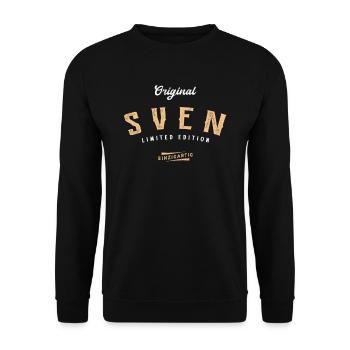 Sven Limited Edition - Unisex Pullover - Schwarz - Vorne - Alina (178cm) & Michal (187cm)