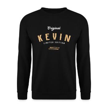 Kevin Limited Edition - Unisex Pullover - Schwarz - Vorne - Alina (178cm) & Michal (187cm)