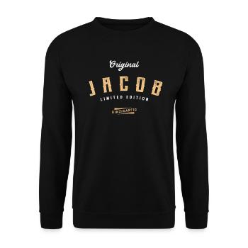 Jacob Limited Edition - Unisex Pullover - Schwarz - Vorne - Alina (178cm) & Michal (187cm)