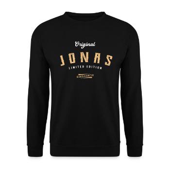 Jonas Limited Edition - Unisex Pullover - Schwarz - Vorne - Alina (178cm) & Michal (187cm)