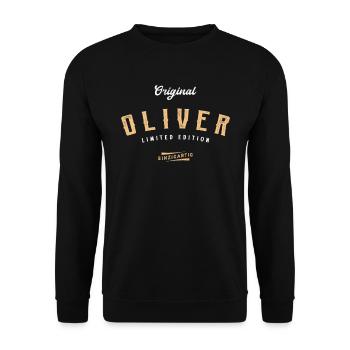 Oliver Limited Edition - Unisex Pullover - Schwarz - Vorne - Alina (178cm) & Michal (187cm)