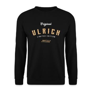 Ulrich Limited Edition - Unisex Pullover - Schwarz - Vorne - Alina (178cm) & Michal (187cm)