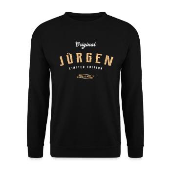 Jürgen Limited Edition - Unisex Pullover - Schwarz - Vorne - Alina (178cm) & Michal (187cm)