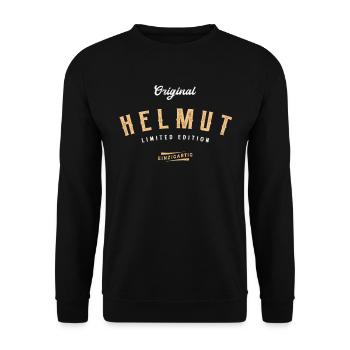 Helmut Limited Edition - Unisex Pullover - Schwarz - Vorne - Alina (178cm) & Michal (187cm)