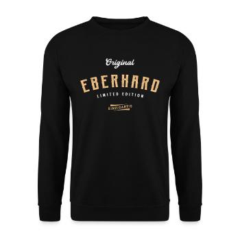 Eberhard Limited Edition - Unisex Pullover - Schwarz - Vorne - Alina (178cm) & Michal (187cm)