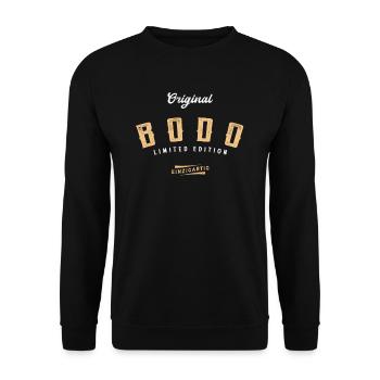 Bodo Limited Edition - Unisex Pullover - Schwarz - Vorne - Alina (178cm) & Michal (187cm)
