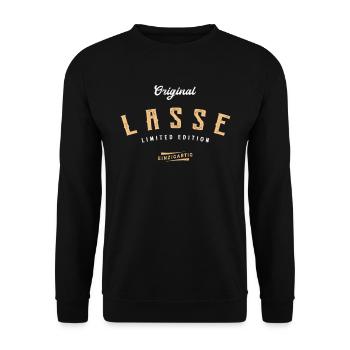 Lasse Limited Edition - Unisex Pullover - Schwarz - Vorne - Alina (178cm) & Michal (187cm)