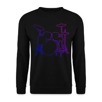 Batterie Batteur Femmes Batteur - Sweat-shirt Unisexe - noir - Devant - Alina (178cm) & Michal (187cm)