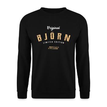Björn Limited Edition - Unisex Pullover - Schwarz - Vorne - Alina (178cm) & Michal (187cm)