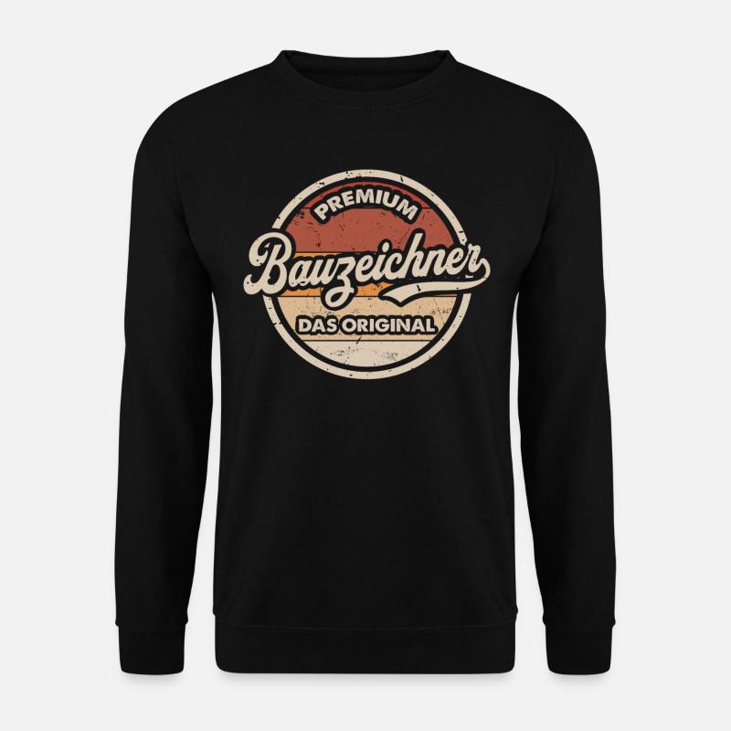 Bauzeichner Original - Unisex Pullover - Schwarz