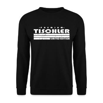 Tischler Limited Edition Lustiges Tischlerei - Unisex Pullover - Schwarz - Vorne - Alina (178cm) & Michal (187cm)