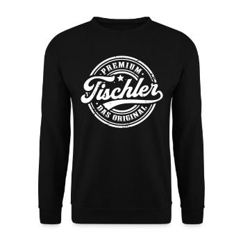 Tischler Original Lustig Tischlerei - Unisex Pullover - Schwarz - Vorne - Alina (178cm) & Michal (187cm)