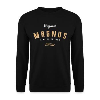 Magnus Limited Edition - Unisex Pullover - Schwarz - Vorne - Alina (178cm) & Michal (187cm)