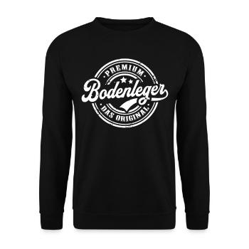 Bodenleger Original - Unisex Pullover - Schwarz - Vorne - Alina (178cm) & Michal (187cm)