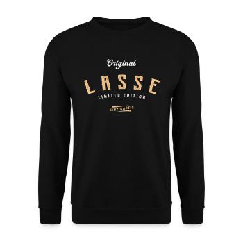 Lasse Limited Edition - Unisex Pullover - Schwarz - Vorne - Alina (178cm) & Michal (187cm)