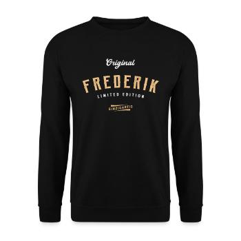 Frederik Limited Edition - Unisex Pullover - Schwarz - Vorne - Alina (178cm) & Michal (187cm)