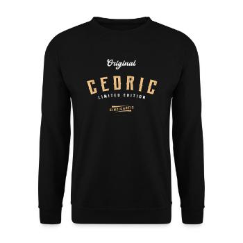 Cedric Limited Edition - Unisex Pullover - Schwarz - Vorne - Alina (178cm) & Michal (187cm)