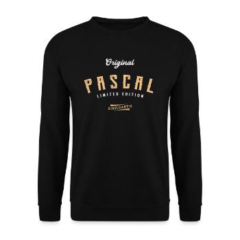Pascal Limited Edition - Unisex Pullover - Schwarz - Vorne - Alina (178cm) & Michal (187cm)