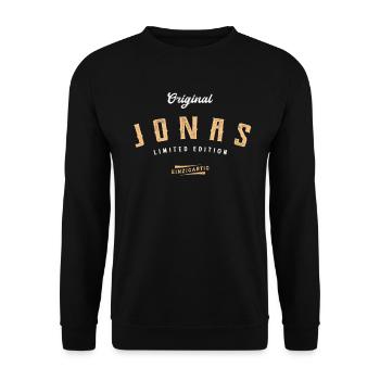 Jonas Limited Edition - Unisex Pullover - Schwarz - Vorne - Alina (178cm) & Michal (187cm)