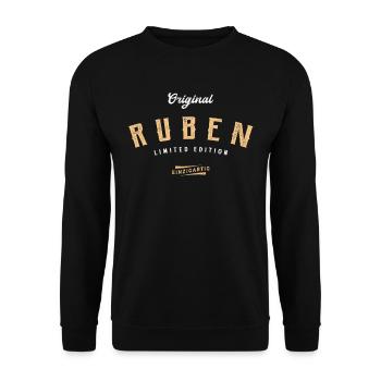 Ruben Limited Edition - Unisex Pullover - Schwarz - Vorne - Alina (178cm) & Michal (187cm)