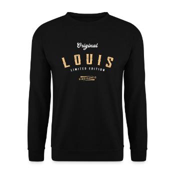 Louis Limited Edition - Unisex Pullover - Schwarz - Vorne - Alina (178cm) & Michal (187cm)
