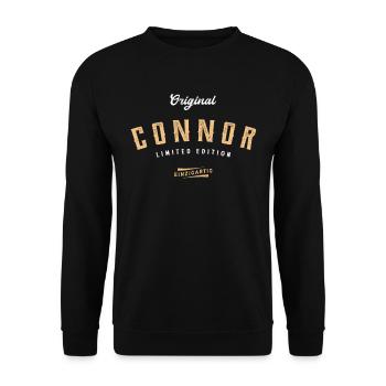 Connor Limited Edition - Unisex Pullover - Schwarz - Vorne - Alina (178cm) & Michal (187cm)