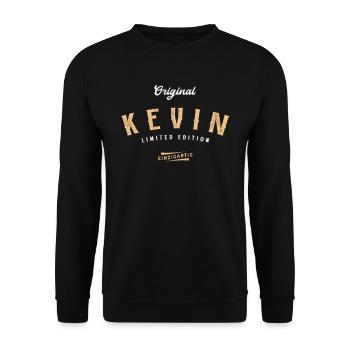 Kevin Limited Edition - Unisex Pullover - Schwarz - Vorne - Alina (178cm) & Michal (187cm)