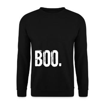 Ghosts Costume Ghost Halloween Spirit - Unisex Sweatshirt - black - Front - Alina (178cm) & Michal (187cm)