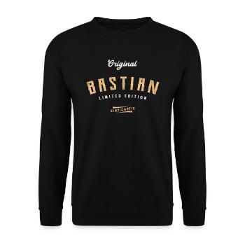 Bastian Limited Edition - Unisex Pullover - Schwarz - Vorne - Alina (178cm) & Michal (187cm)
