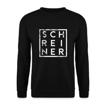 Schreiner Minimalismus - Unisex Pullover - Schwarz - Vorne - Alina (178cm) & Michal (187cm)