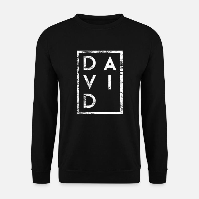 David Minimalismus - Unisex Pullover - Schwarz