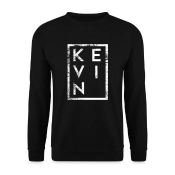 Kevin Minimalisme - Sweat-shirt Unisexe - noir - Devant - Alina (178cm) & Michal (187cm)