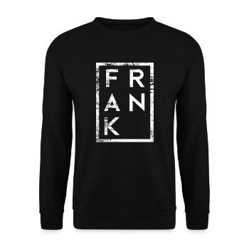 Frank Minimalism - Unisex Sweatshirt - black - Front - Alina (178cm) & Michal (187cm)
