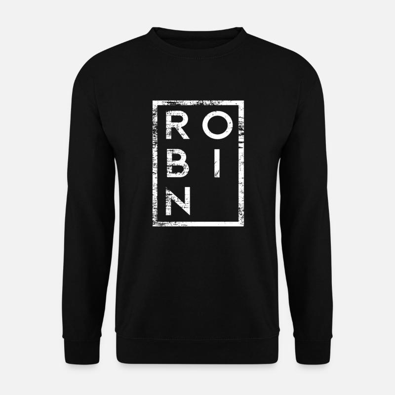 Robin Minimalismus - Unisex Pullover - Schwarz