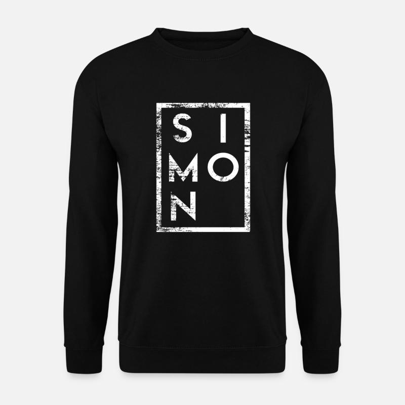 Simon Minimalismus - Unisex Pullover - Schwarz