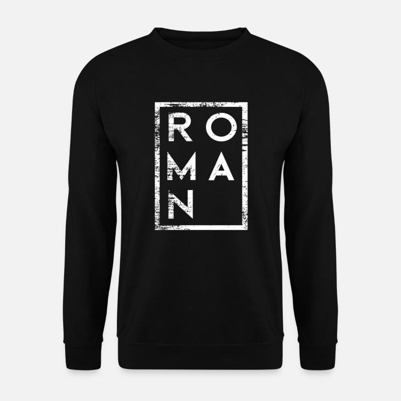 Roman Minimalismus - Unisex Pullover - Schwarz