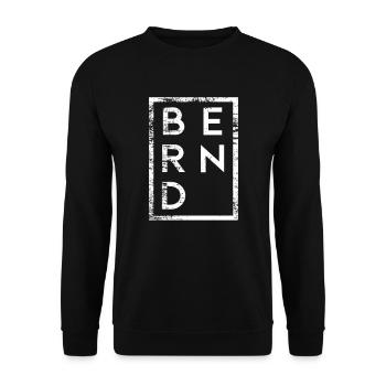 Bernd Minimalisme - Sweat-shirt Unisexe - noir - Devant - Alina (178cm) & Michal (187cm)