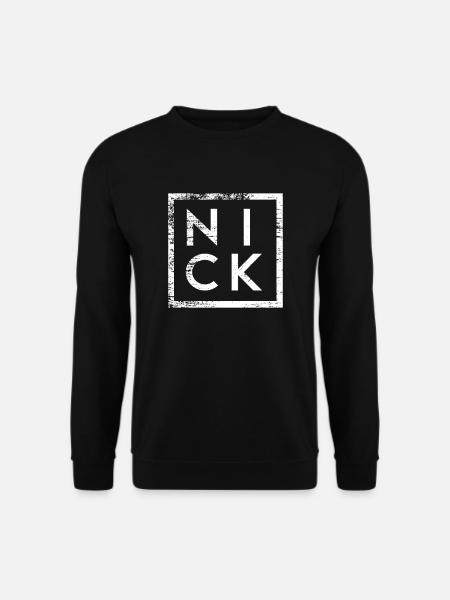 Nick Minimalismus - Unisex Pullover - Schwarz