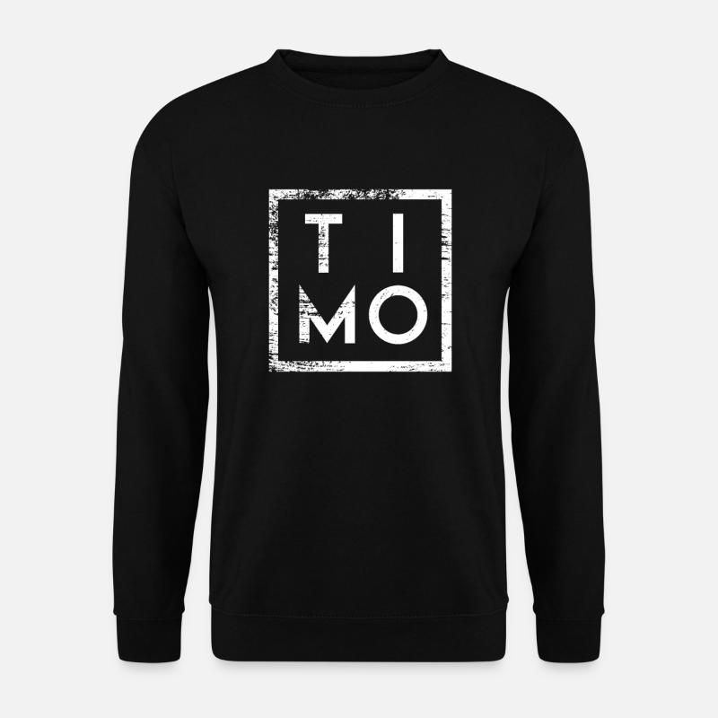 Timo Minimalismus - Unisex Pullover - Schwarz