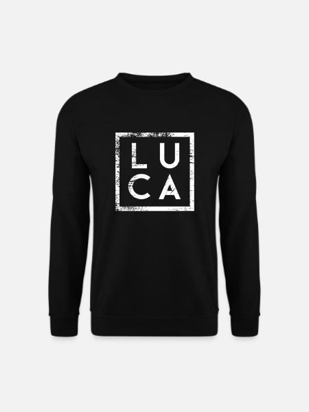 Luca Minimalismus - Unisex Pullover - Schwarz