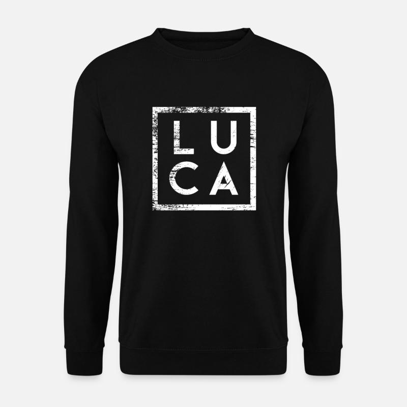 Luca Minimalismus - Unisex Pullover - Schwarz